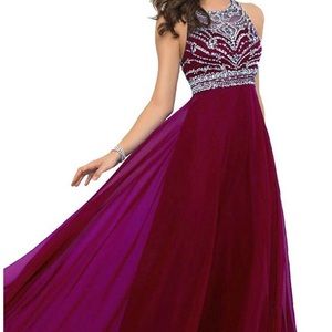 Long Chiffon Formal Evening Gown
